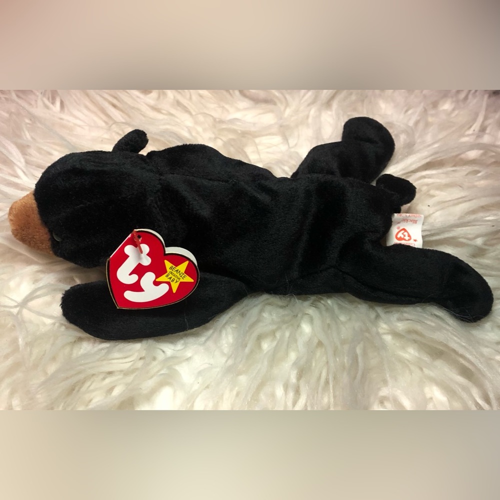 RARE ORIGINAL 1993 RETIRED TY Beanie Baby Blackie with ERRORS